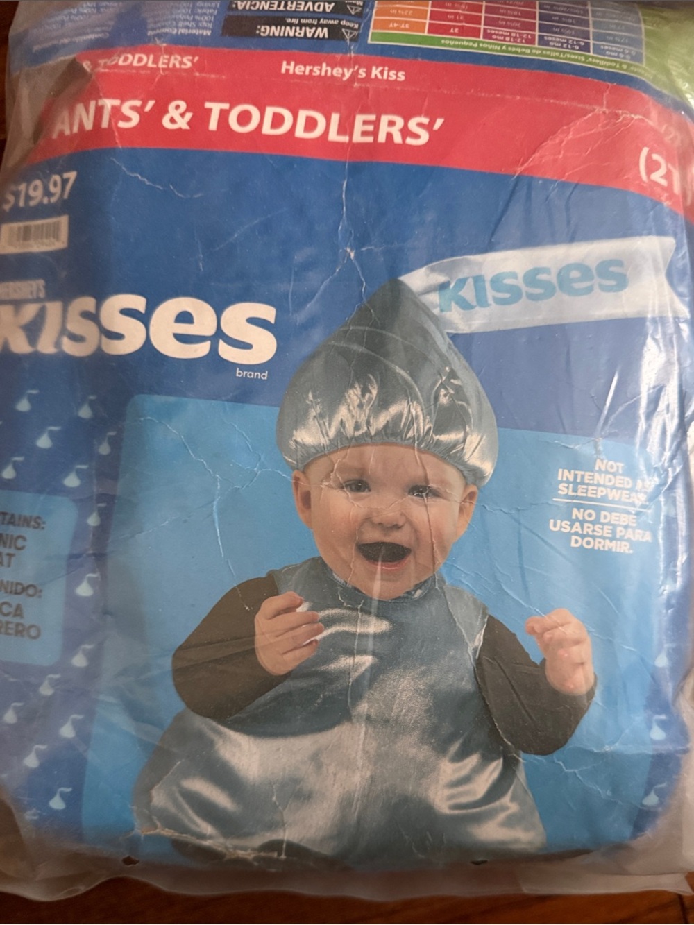 Kiss Silver Toddler Kisses Hat Costume